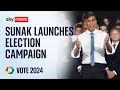 Sunak campaign launch: 'We will fight every day for our values and our vision'