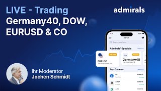 EUR/USD Live-Trading Germany40, Dow, EURUSD &amp; Co mit Daytrader Jochen Schmidt