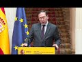 Rueda de prensa de ministro de Asuntos Exteriores, Unión Europea y Cooperación, José Manuel Albares