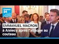 Emmanuel Macron à Annecy: "S'attaquer à des enfants est l'acte le plus barbare qui soit"