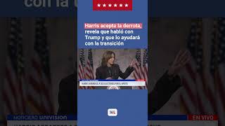 Kamala Harris acepta los resultados de las elecciones en un discurso ante sus seguidores