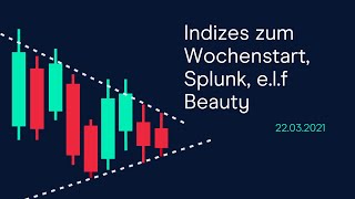 SPLUNK INC. Indizes zum Wochenstart, Splunk, e.l.f Beauty (CMC BBQ 22.03.21)