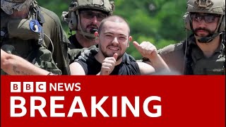 Israeli special forces rescue four hostages in Gaza daytime raid | BBC News