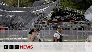RALLY At least nine dead as stage collapses in Mexico at Jorge Alvarez Maynez rally | BBC News