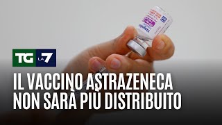 Il vaccino Astrazeneca non sarà più distribuito