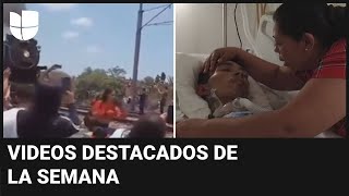 Mujer es arrollada por tren y muere migrante que cayó de &#39;La Bestia&#39;: videos destacados de la semana