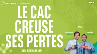 CAC40 INDEX Le CAC creuse ses pertes - 100% Marchés - matin - 31/10/2024