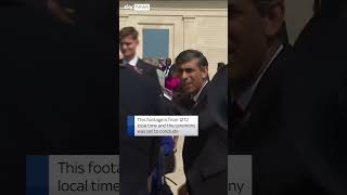 Rishi Sunak appears to leave D-Day ceremony early
