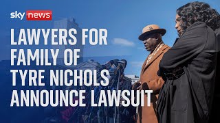 NICHOLS ORD 10P Lawyers for the family of Tyre Nichols announce a lawsuit