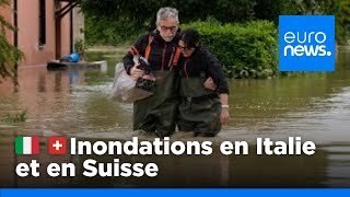 Inondations en Italie et en Suisse