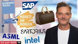 LVMH Märkte am Morgen: Morgan Stanley, Goldman Sachs, Intel, ASML, Airbus, SAP, Sartorius, LVMH