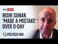 Rishi Sunak "made a mistake" over D-Day, says Business Minister  | Election 2024