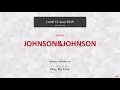 JOHNSON & JOHNSON - JOHNSONJOHNSON : Après les prévisions prudentes, l'action prépare une nouvelle jambe de baisse