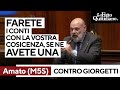 Lavoro e poveri, Amato (M5S) vs Giorgetti: "Farete i conti con la vostra coscienza, se ne avete una"