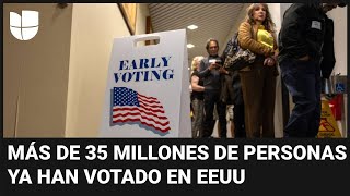 Destino 2024: así va el voto anticipado en estados clave a pocos días de las elecciones