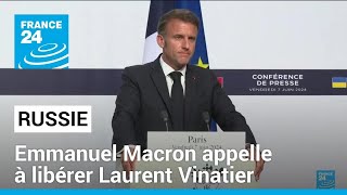 Emmanuel Macron appelle la Russie à libérer le chercheur français Laurent Vinatier • FRANCE 24