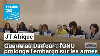 Guerre au Darfour : l&#39;ONU prolonge l&#39;embargo sur les armes • FRANCE 24