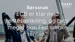 ECB er klar med rentesænkning, og hvor meget skal Fed sænke renten?