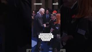 French President Macron and Biden honor WWII veterans on D-Day anniversary