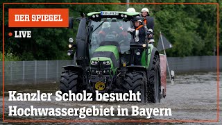 Livestream: Das sagen Scholz, Faeser und Söder zum Hochwasser | DER SPIEGEL