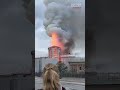Registrado un incendio en la histórica Bolsa de Copenhague