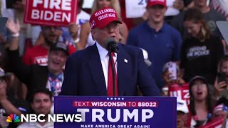 RALLY Trump holds rally in Wisconsin ahead of the first presidential debate