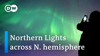 AURORA Rare solar storm brings aurora borealis to night sky | DW News
