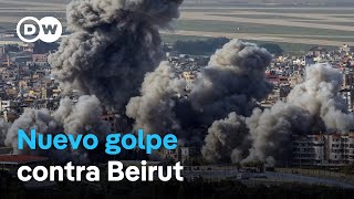 Israel bombardea un barrio residencial en el centro de Beirut