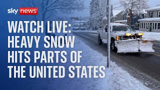 US Weather latest: Heavy snowfall hits New York State as temperatures plummet