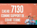 CAC40 : 7130 comme support de court terme - 100% Marchés - matin - 22/11/2024