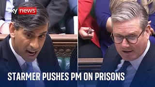 PMQs: Labour leader attacks PM over early release of prisoners