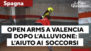 Idrovore in azione e tanto fango: Open Arms invia squadre a Valencia dopo l&#39;alluvione