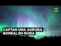 Aurora boreal ilumina el cielo del Ártico ruso