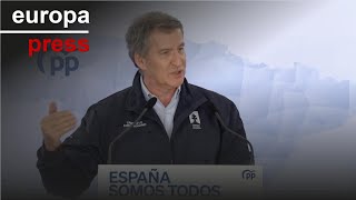 Feijóo, a los socios del Gobierno: &quot;Hoy apoyar a Sánchez te convierte en un encubridor&quot;