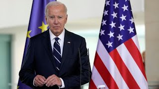 JOE Joe Biden demande un soutien accru de l&#39;Occident à l&#39;Ukraine lors de sa visite à Berlin