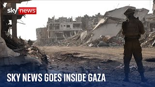 Sky News enters Gaza, witnessing tunnels under kid&#39;s bedrooms &amp; silent streets | Israel-Hamas war