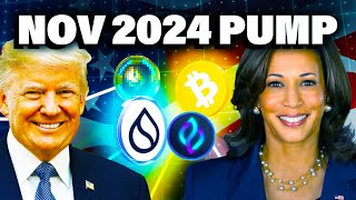 TRUMP HARRIS Election Day - These 4 Altcoins Will Lead the Crypto NOV Pump