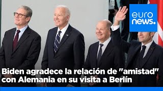 S&U PLC [CBOE] El presidente Biden agradece la relación de &quot;amistad&quot; con Alemania en su visita a Berlín