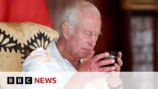 KAVA King Charles drinks kava during ritual in Samoa | BBC News