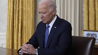 JOE Joe Biden « passe le flambeau » pour défendre la démocratie