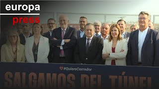 Empresarios, Consell y Ayuntamiento piden que se acelere &quot;más&quot; el Corredor Mediterráneo