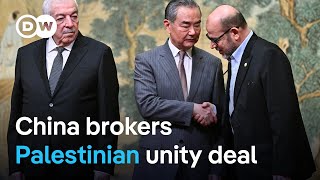 Palestinian factions meet in Beijing to sign a unity declaration | DW News