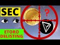 Nach XRP nun ADA & TRON im Fadenkreuz der SEC? Delisting bei ETORO| JPMorgan & ETHEREUM| Krypto News