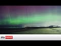 Northern Lights: Rare Aurora display across UK