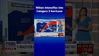 Florida braces for impact as Hurricane Milton turns into Category 3 storm #shorts