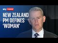 New Zealand PM struggles when asked "what is a woman?"