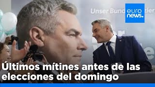 Austria: Últimos mítines antes de las elecciones del domingo con la derecha liderando los sondeos