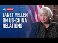 Janet Yellen says US will not accept cheap Chinese imports