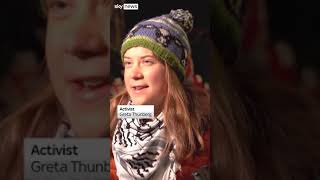 Greta Thunberg joins Georgian protests