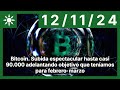 Bitcoin. Subida espectacular hasta casi 90.000 adelantando objetivo que teníamos para febrero-marzo